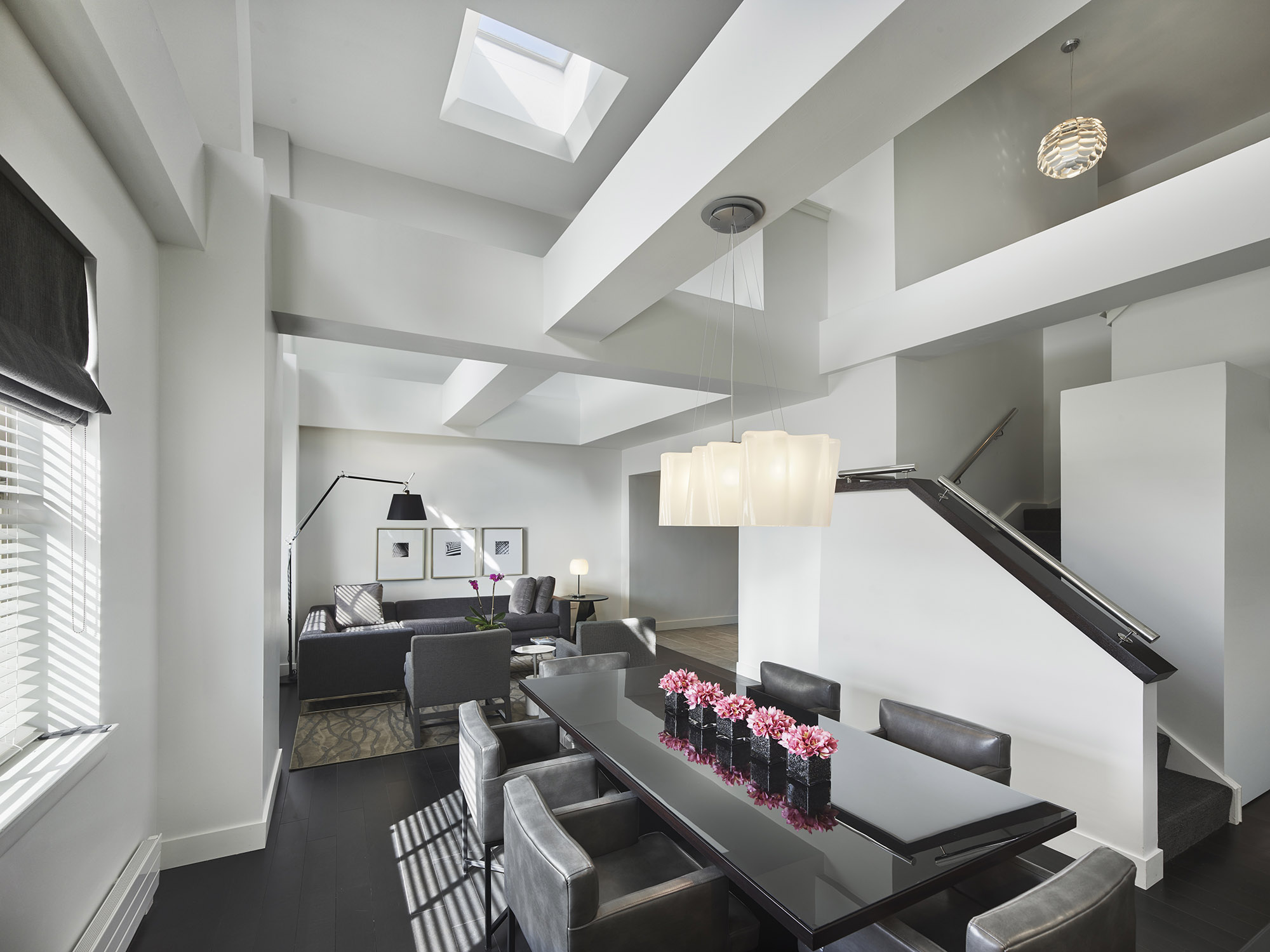 The Franklin Residences furnished living room Penthouse