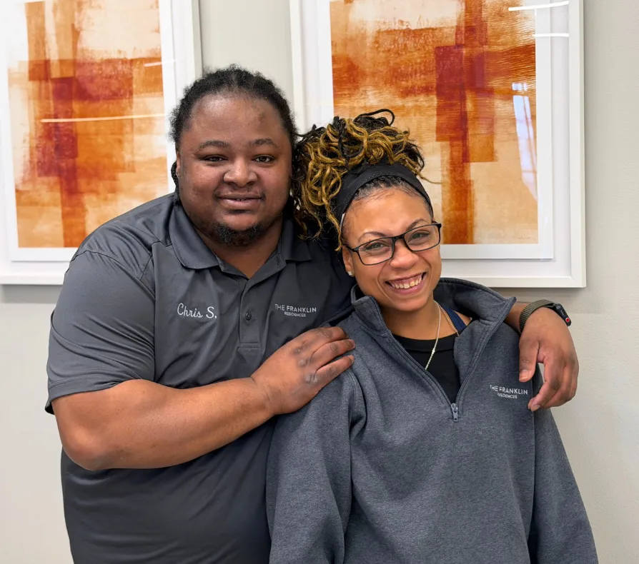 Two Housekeeping Supervisors smiling at The Franklin Residences 