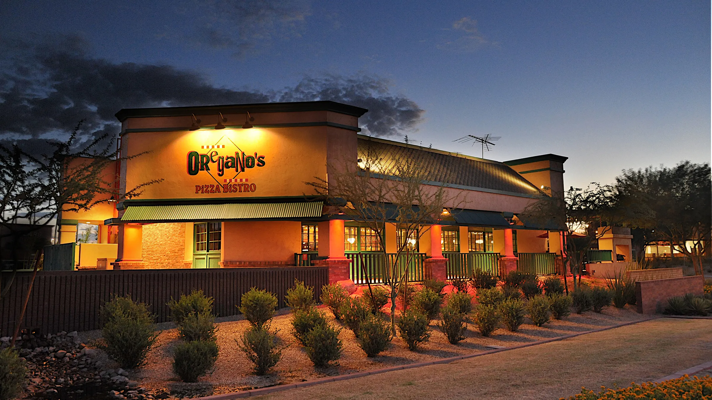 Oregano’s restaurant exterior at Paradise Valley Mall in Phoenix, Arizona