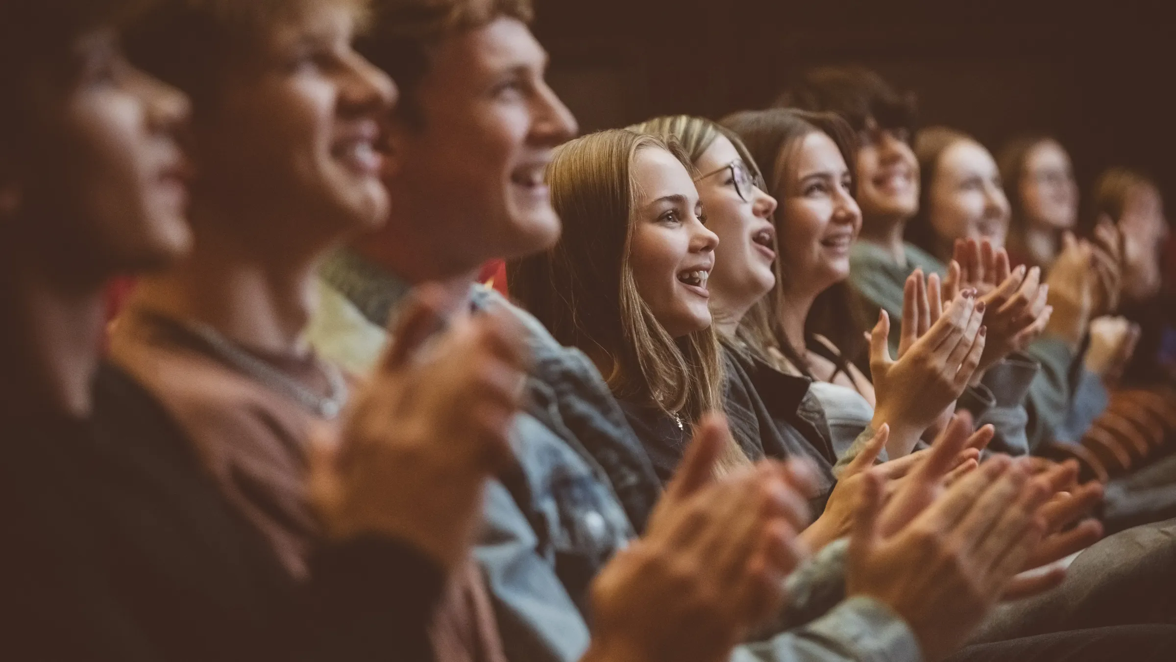 White Plains Performing Arts Center audience clapping