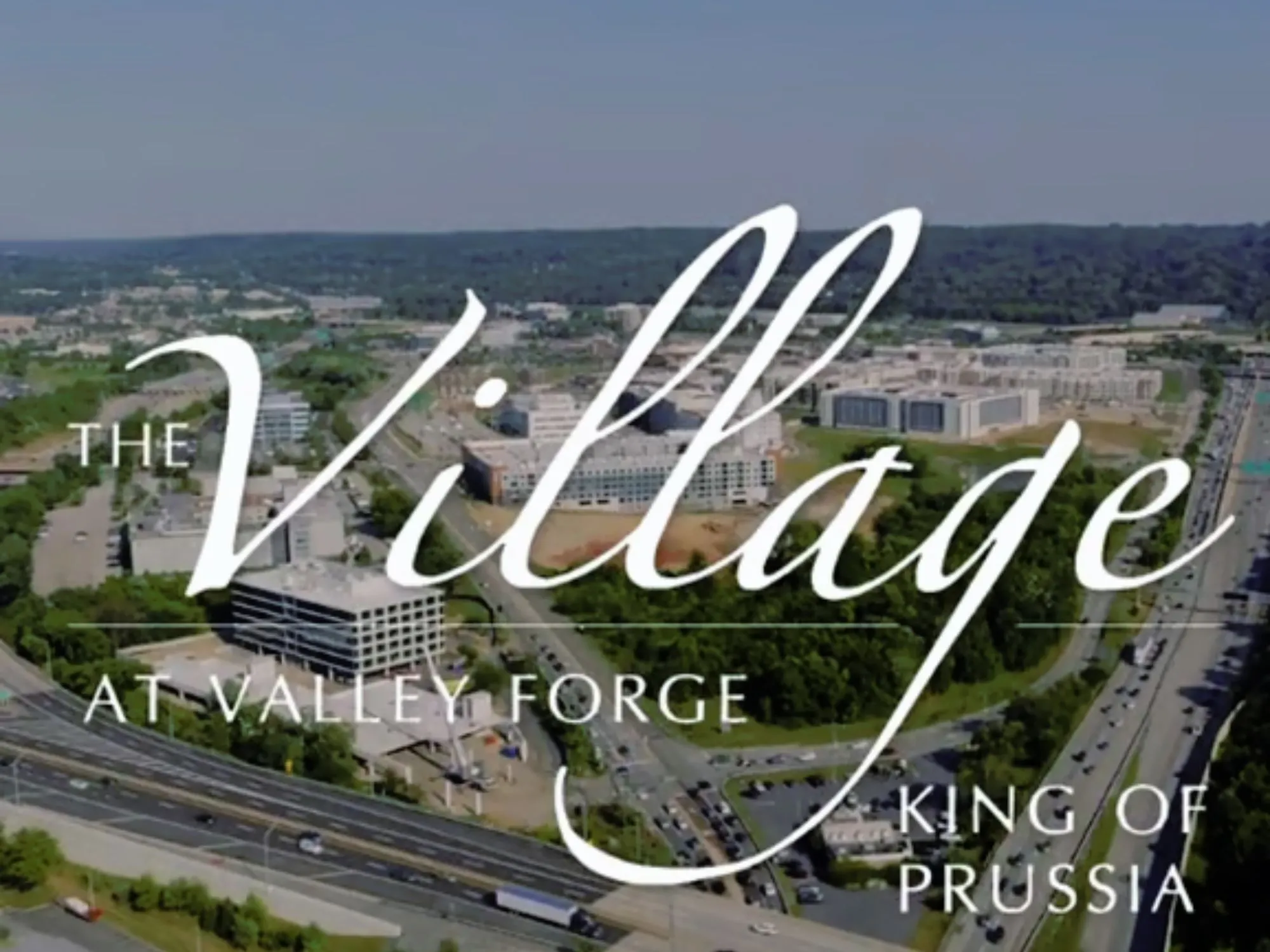 An overview shot of the Village at Valley Forge 