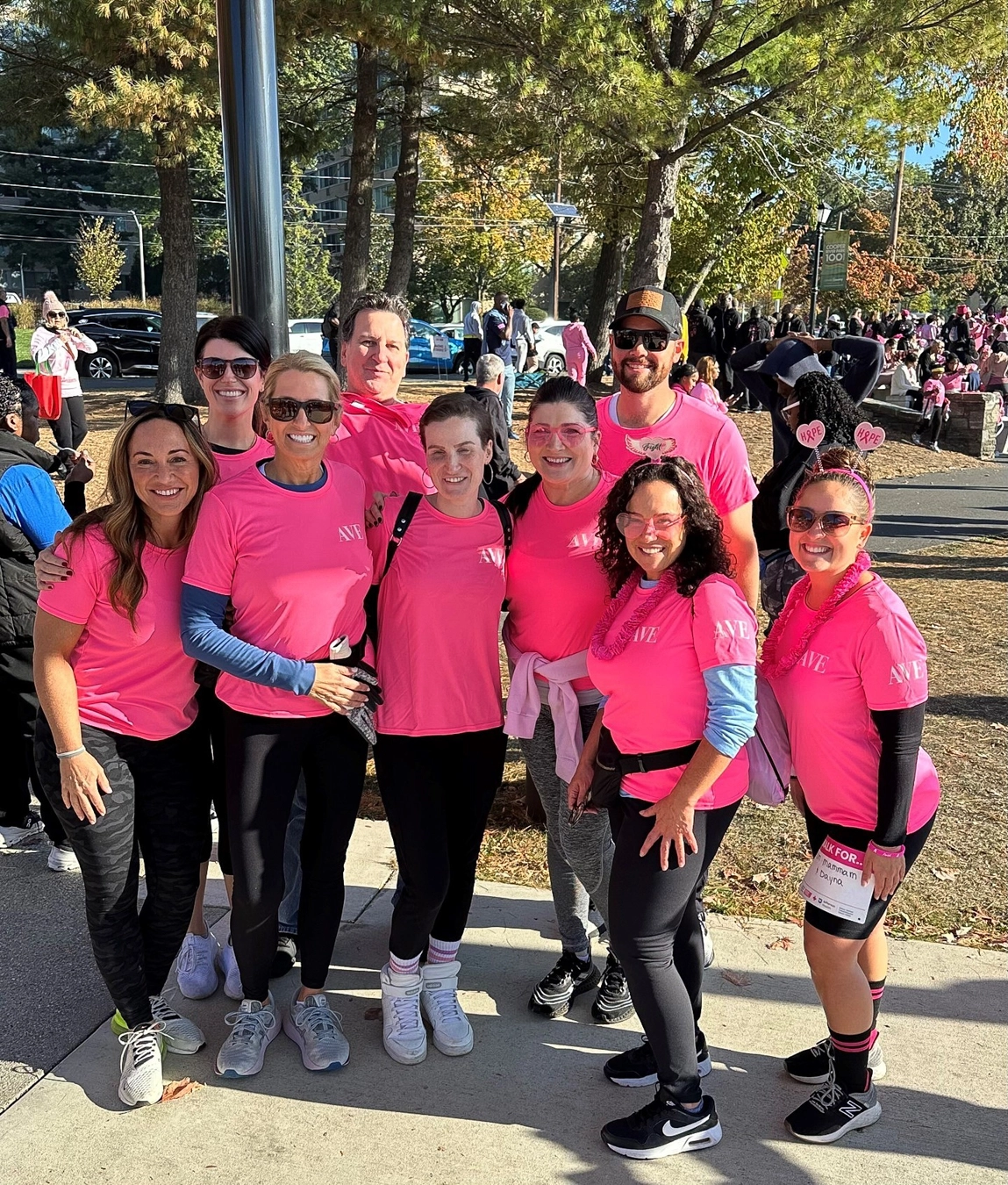 AVE Team at Breast Cancer Awareness Walk