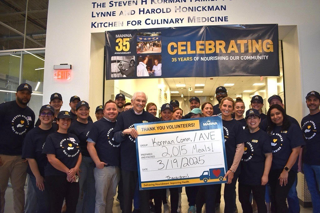 Korman Communities, aka and AVE volunteering at MANNA