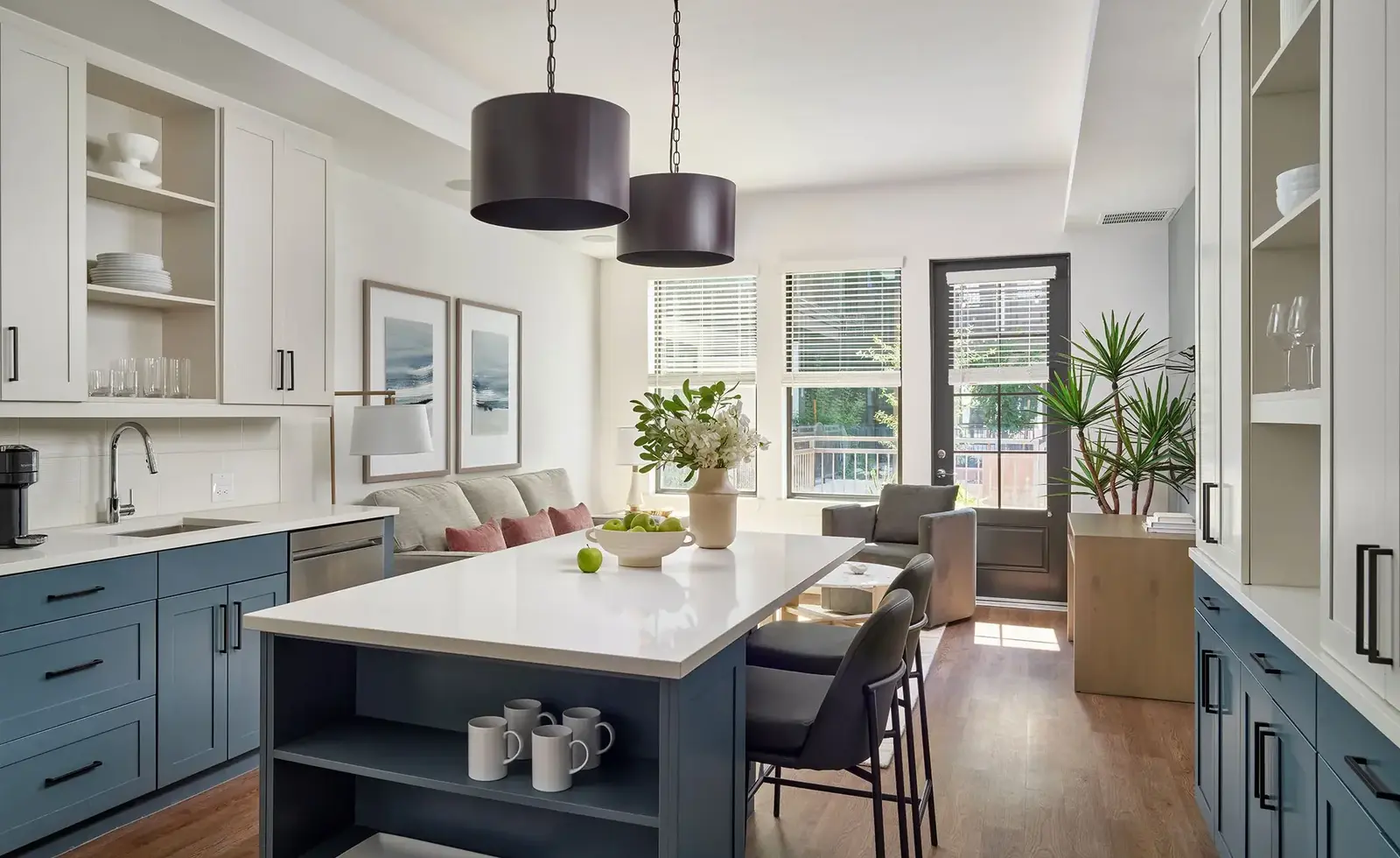 Apartment kitchen — representative home at AVE Paradise Valley.