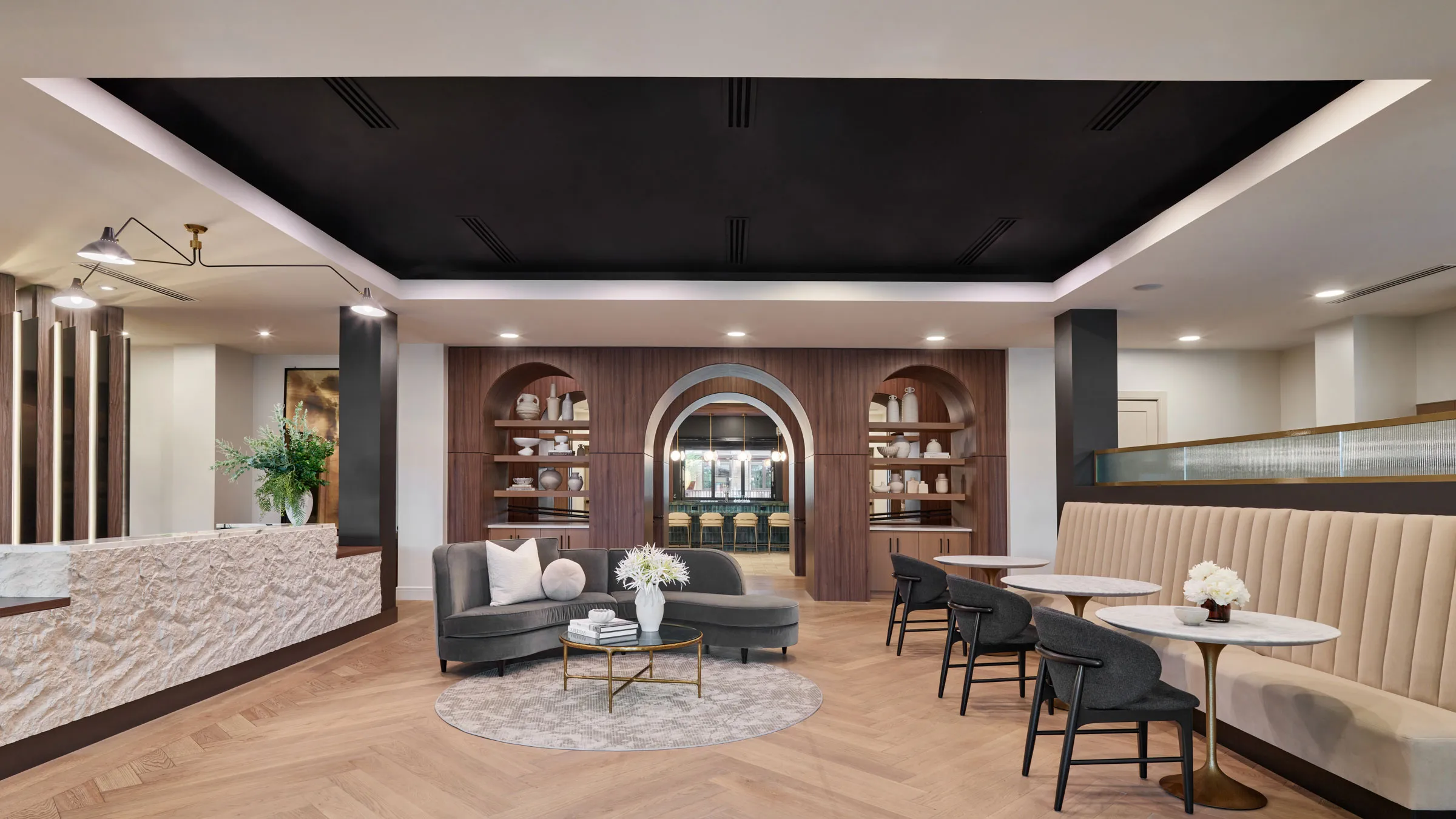 AVE Paradise Valley lobby with seating for residents