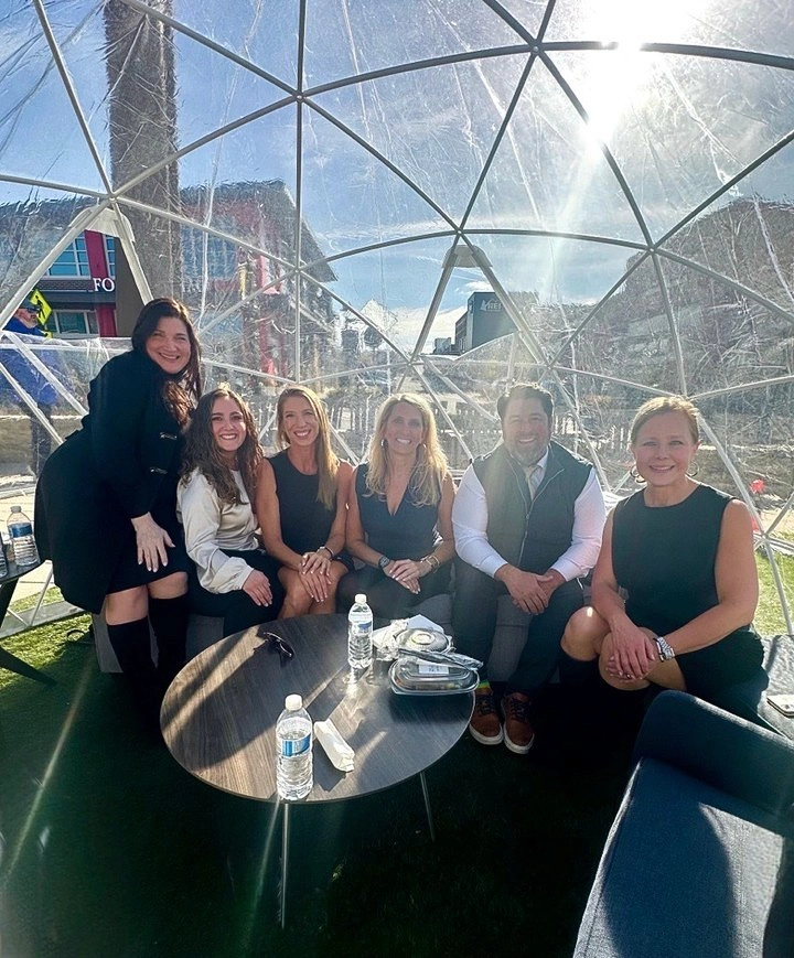 AVE Team inside AVE Furnished Igloo