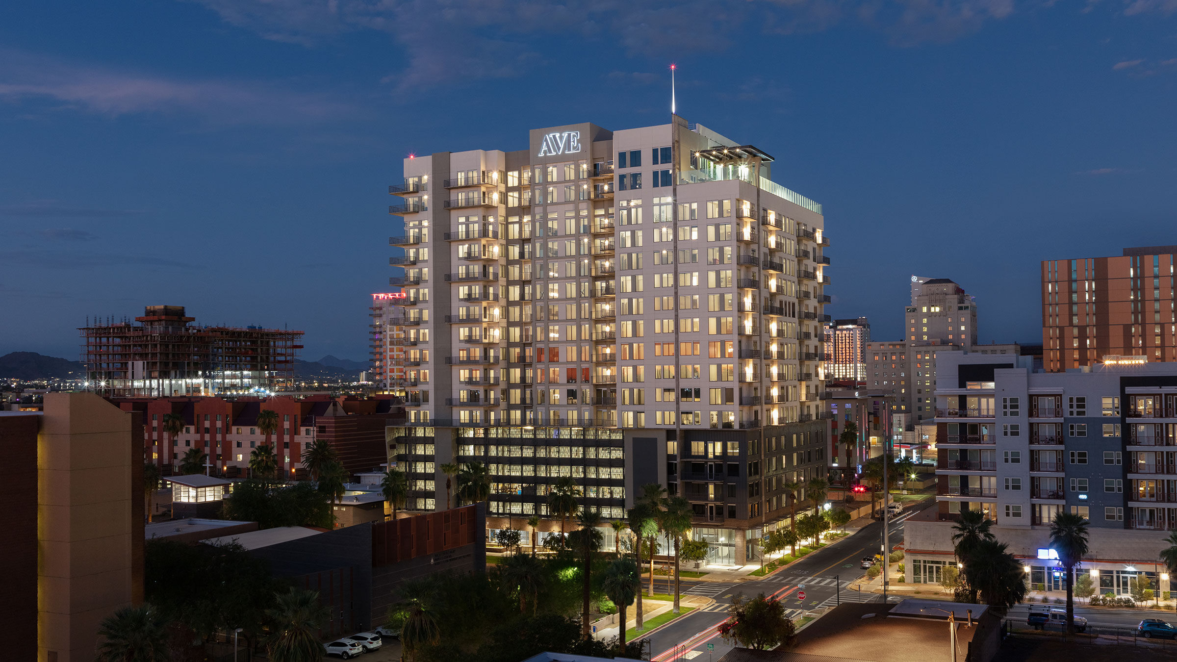 a tall building with many windows
