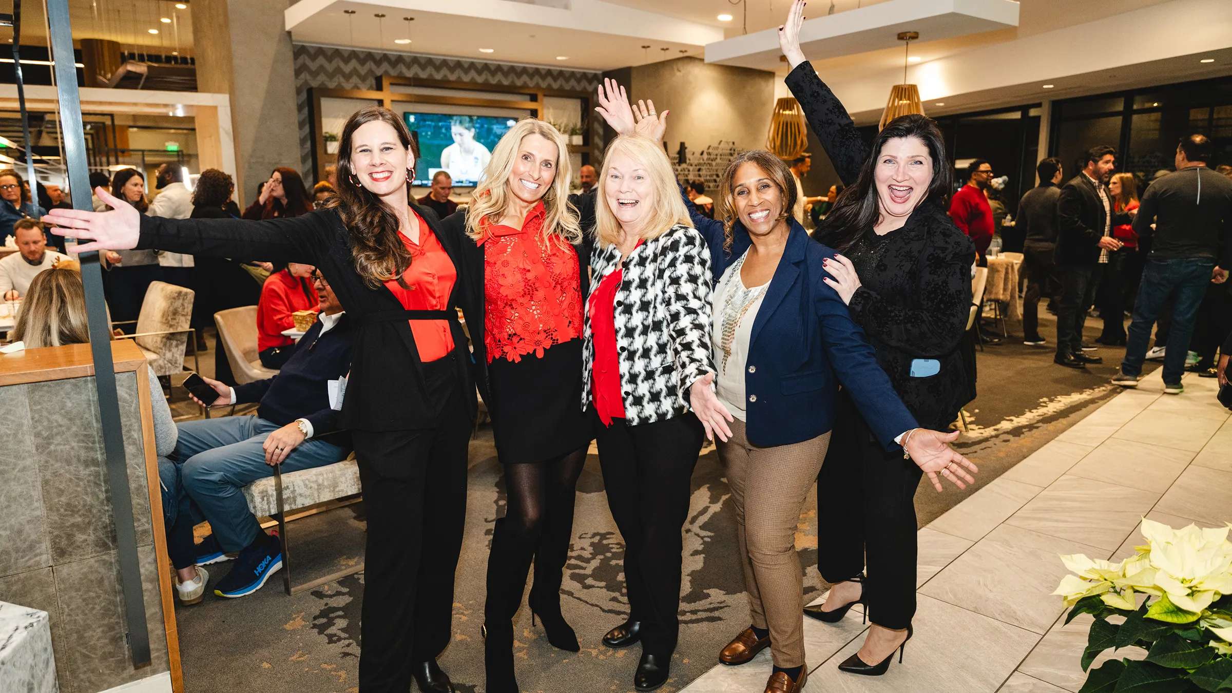 AVE Team Members posing for a photo at the Holiday Spirit of Giving event in King of Prussia, PA