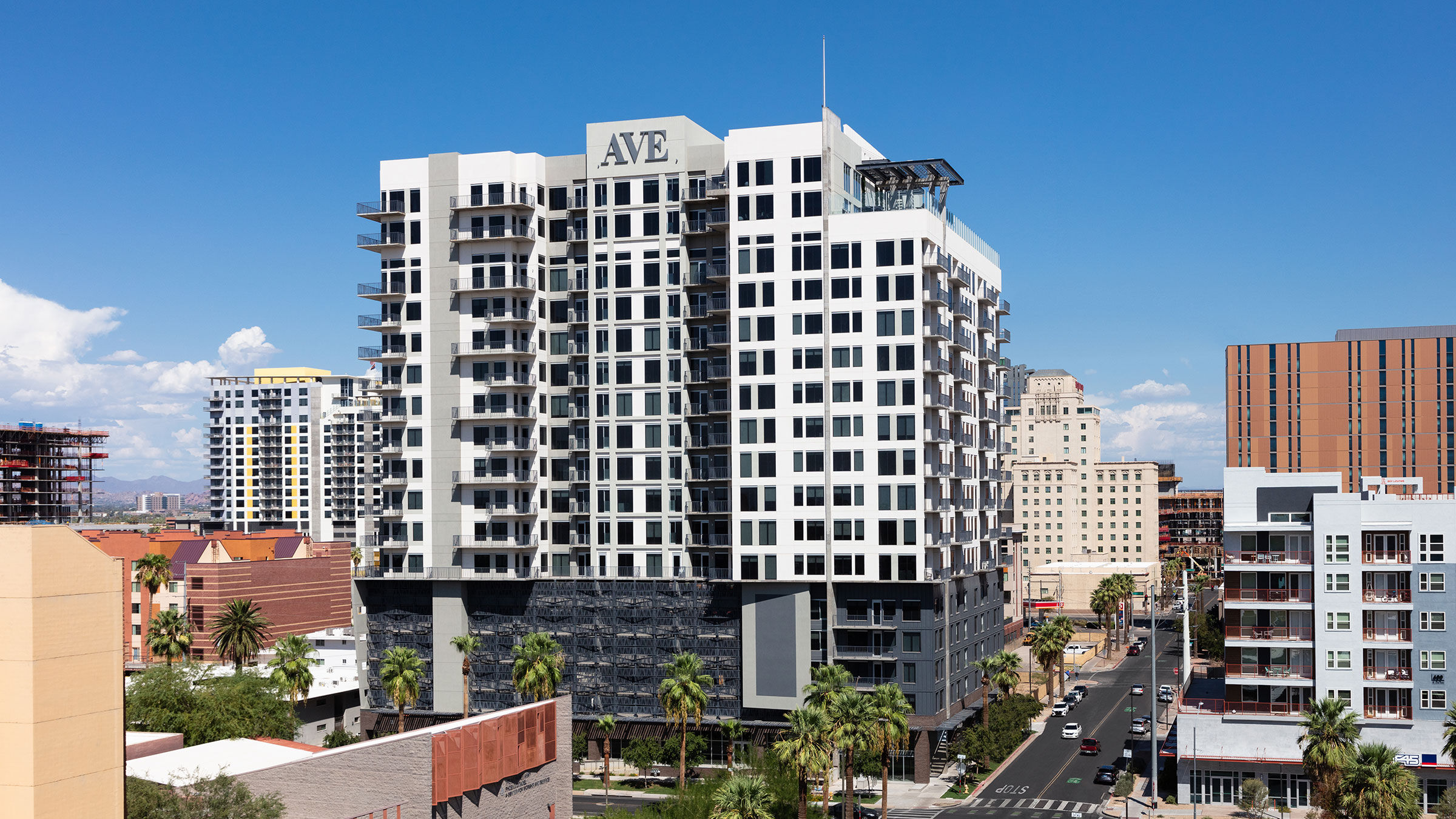 a tall building with many windows