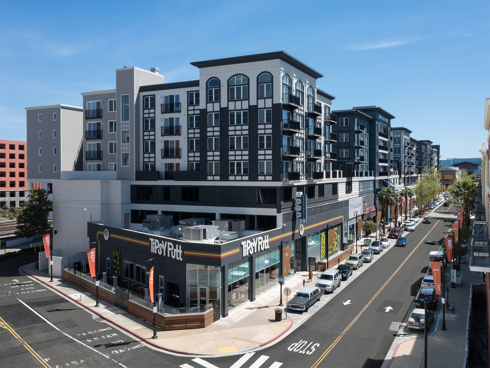 AVE Emeryville on top of Bay Street