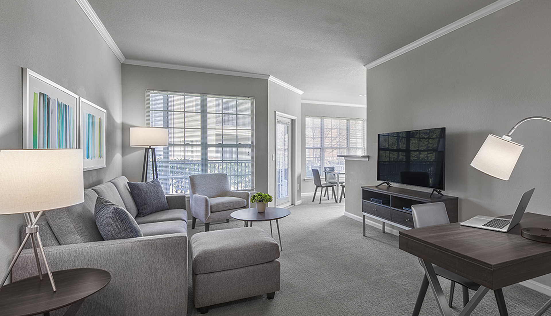 AVE Somerset furnished living room