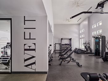 Fitness Center with Strength and Cardio Equipment
