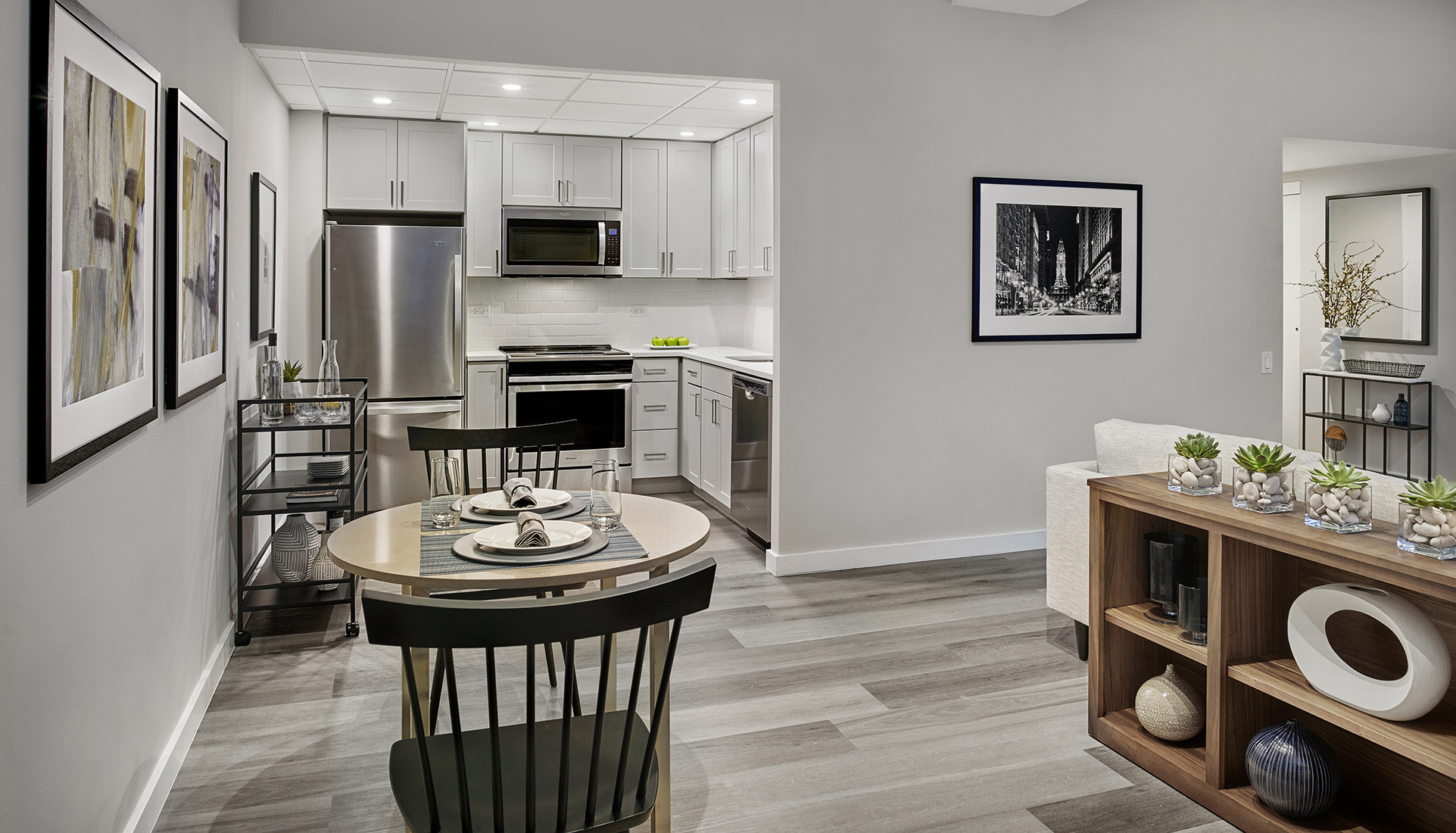The Franklin Residences apartment kitchen