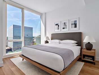 bedroom in White Plains furnished apartment
