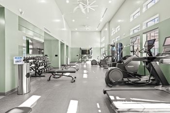 Fitness Center with Strength and Cardio Equipment