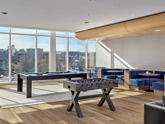 lounge with pool tables