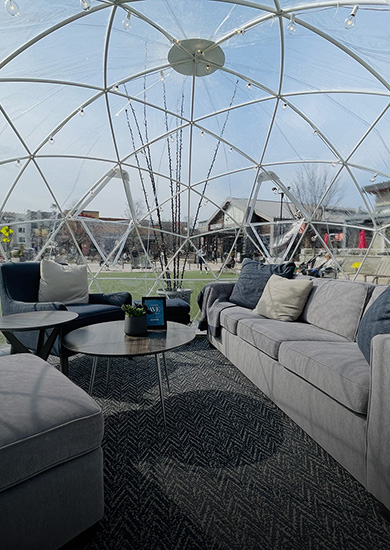 AVE King of Prussia Furnishes Restaurant Week Igloos to Support CHOP